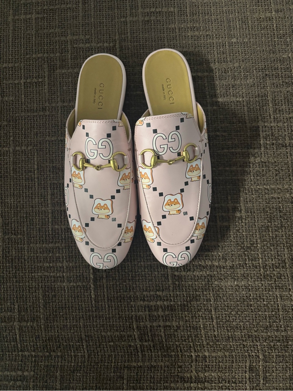 Gucci x Pikarar Kawaii Princetown Mule | Pink Leather | Size 6 | Retail $950